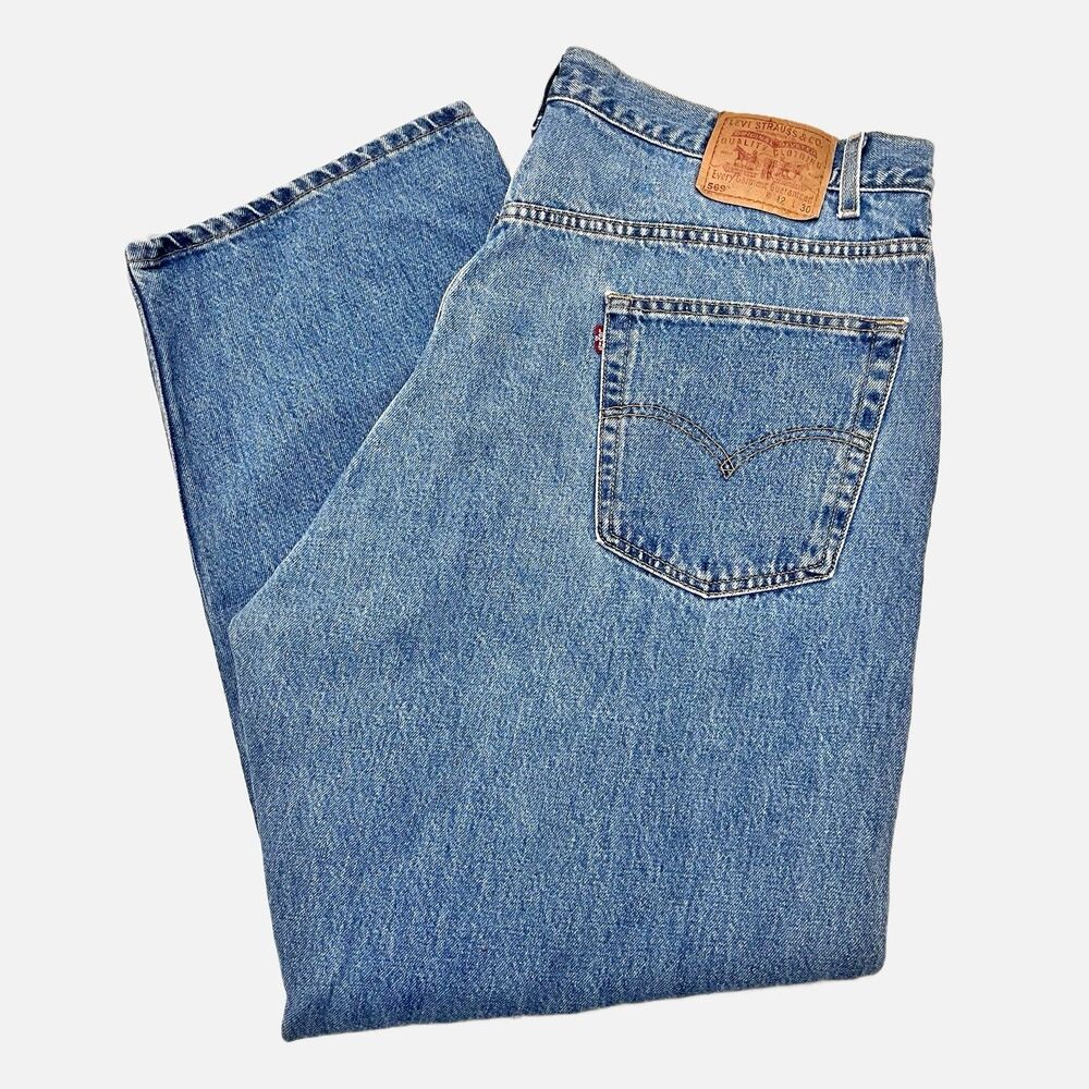 Vintage Y2K Levi’s 569 Loose Straight Fit Jeans Size 42 X 30 - Picture 2 of 9